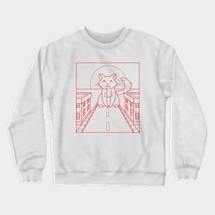 Kaiju Kitty  =(^-^  )= Crewneck Sweatshirt